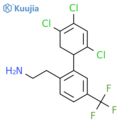 2-[2-(2,4,5-Trichloro-cyclohexa-2,4-dienyl)-4-trifluoromethyl-phenyl]-ethylamine structure