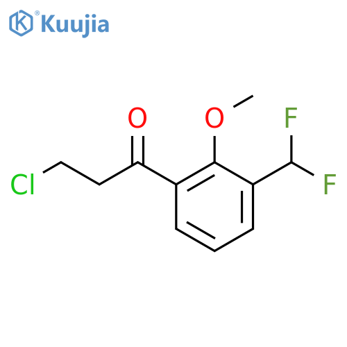 3-Chloro-3'-(difluoromethyl)-2'-methoxypropiophenone structure