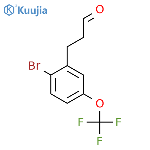 3-(2'-Bromo-5'-(trifluoromethoxy)phenyl)propionaldehyde structure