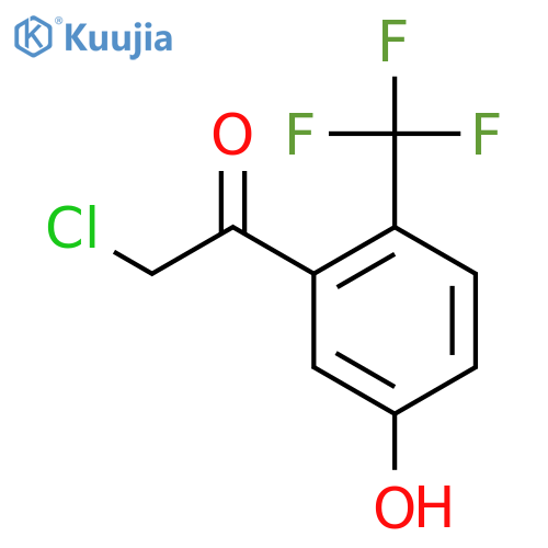 2-Chloro-5'-hydroxy-2'-(trifluoromethyl)acetophenone structure