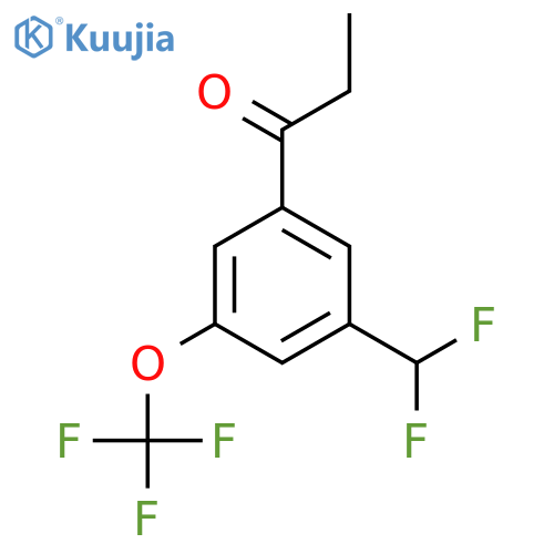 3'-(Difluoromethyl)-5'-(trifluoromethoxy)propiophenone structure