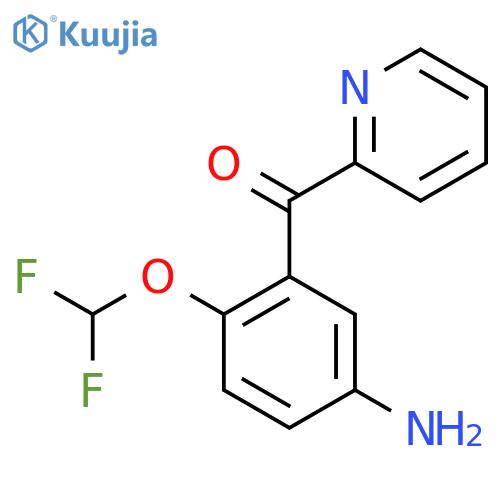 2-(5-Amino-2-(difluoromethoxy)benzoyl)pyridine structure