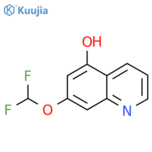 7-(Difluoromethoxy)-5-hydroxyquinoline structure