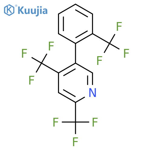 2,4-Bis(trifluoromethyl)-5-(2-(trifluoromethyl)phenyl)pyridine structure