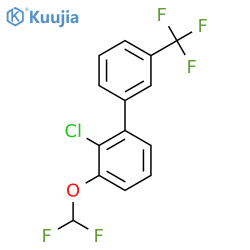 2-Chloro-3-(difluoromethoxy)-3'-(trifluoromethyl)biphenyl structure