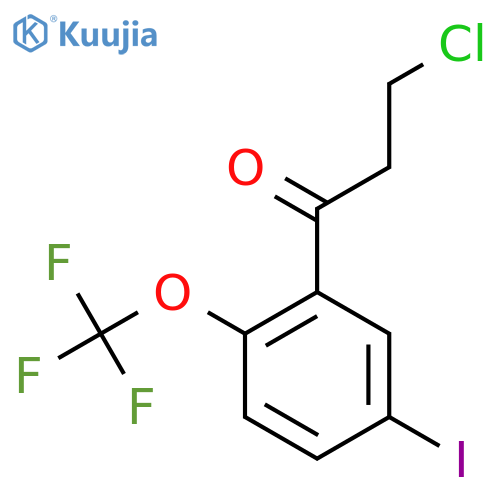3-Chloro-5'-iodo-2'-(trifluoromethoxy)propiophenone structure