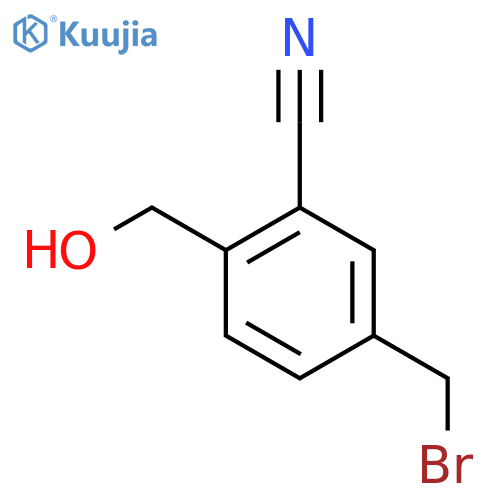 4-(Bromomethyl)-2-cyanobenzyl alcohol structure