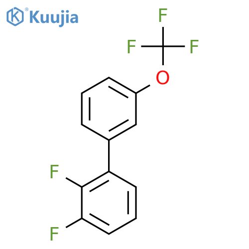 2,3-Difluoro-3'-(trifluoromethoxy)biphenyl structure