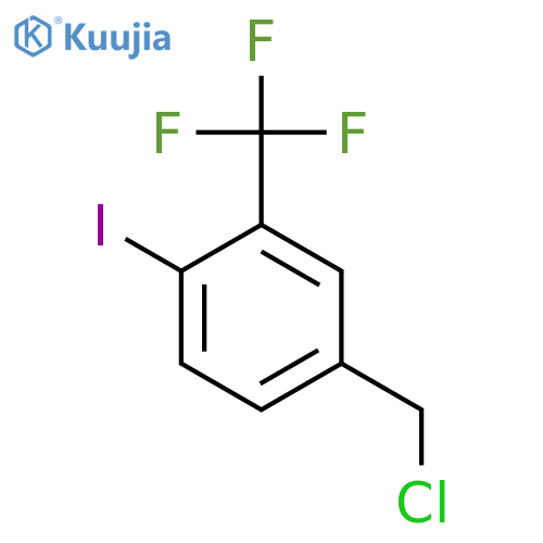 4-Iodo-3-(trifluoromethyl)benzyl chloride structure