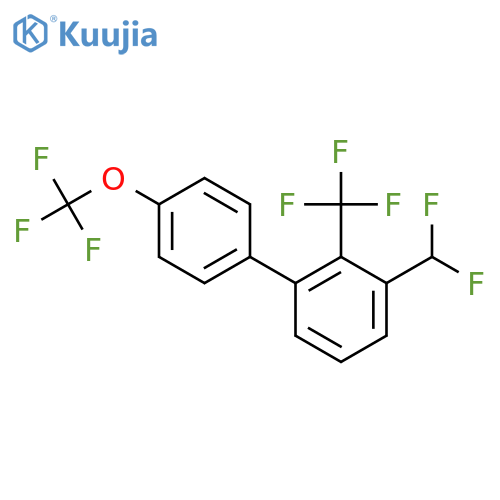 3-(Difluoromethyl)-4'-(trifluoromethoxy)-2-(trifluoromethyl)biphenyl structure