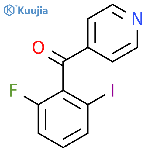 4-(2-Fluoro-6-iodobenzoyl)pyridine structure