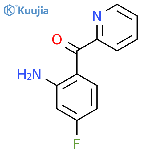 2-(2-Amino-4-fluorobenzoyl)pyridine structure
