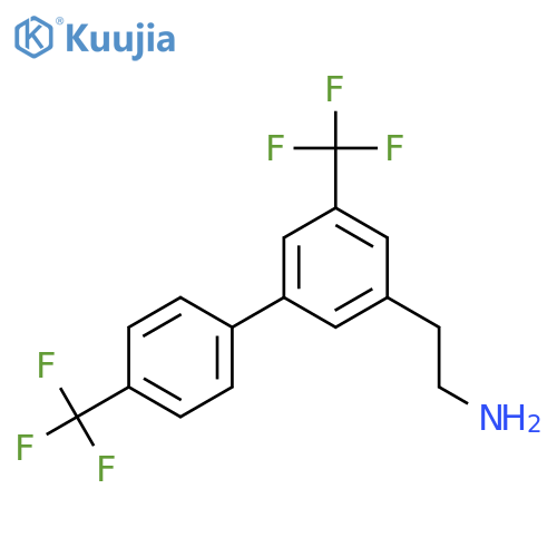 2-(5,4'-Bis(trifluoromethyl)biphenyl-3-yl)-ethylamine structure