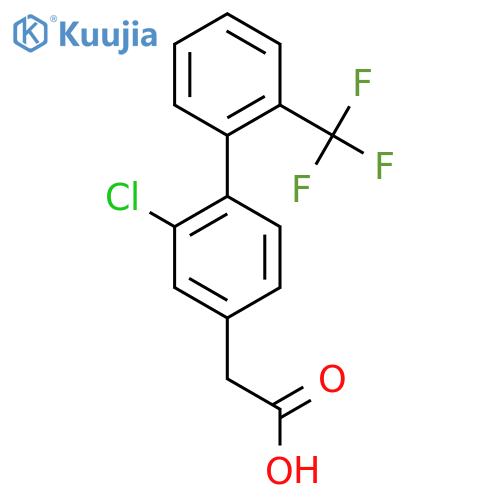 2-Chloro-2'-(trifluoromethyl)biphenyl-4-acetic acid structure
