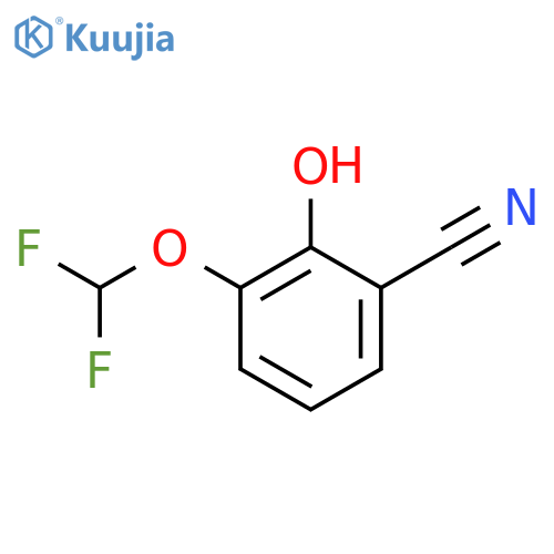 2-Cyano-6-(difluoromethoxy)phenol structure