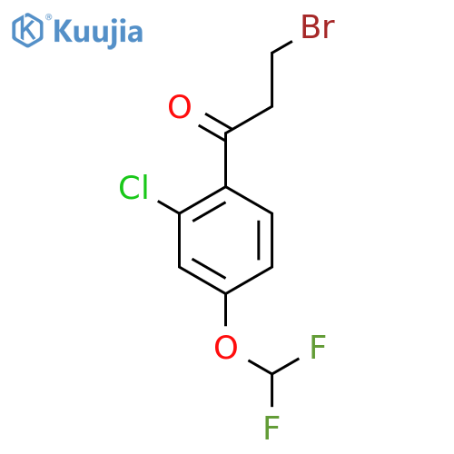 3-Bromo-2'-chloro-4'-(difluoromethoxy)propiophenone structure