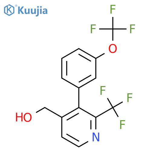 3-(3-(Trifluoromethoxy)phenyl)-2-(trifluoromethyl)pyridine-4-methanol structure