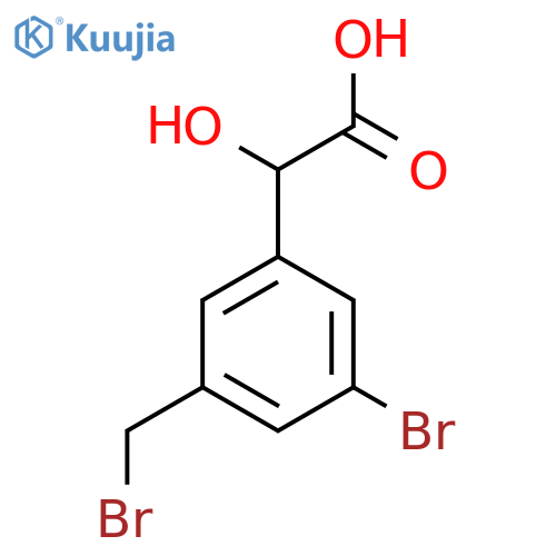 3-Bromo-5-(bromomethyl)mandelic acid structure