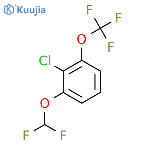 2-Chloro-3-(difluoromethoxy)(trifluoromethoxy)benzene structure