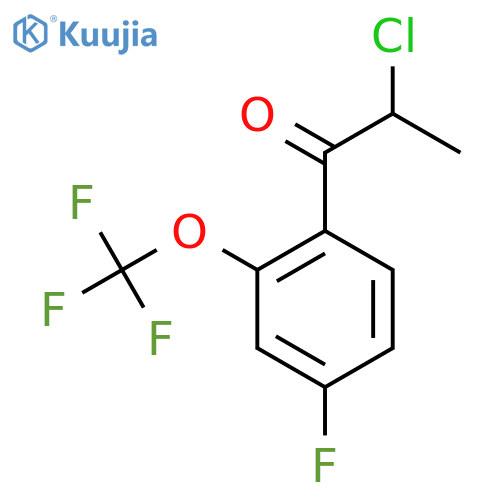 2-Chloro-4'-fluoro-2'-(trifluoromethoxy)propiophenone structure