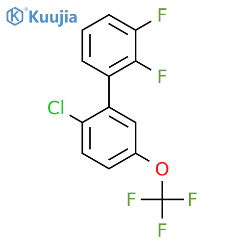 2'-Chloro-2,3-difluoro-5'-(trifluoromethoxy)biphenyl structure