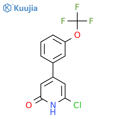 6-Chloro-2-hydroxy-4-(3-(trifluoromethoxy)phenyl)pyridine structure