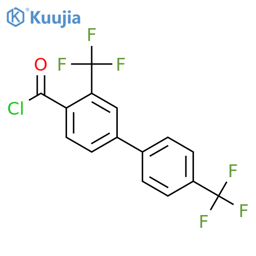 3,4'-Bis(trifluoromethyl)biphenyl-4-carbonyl chloride structure