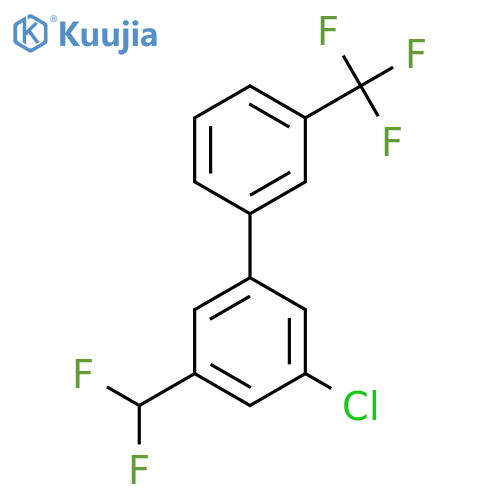 5-Chloro-3-(difluoromethyl)-3'-(trifluoromethyl)biphenyl structure