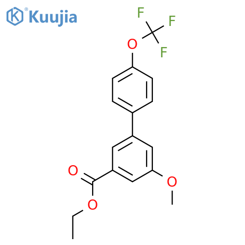 Ethyl 5-methoxy-4'-(trifluoromethoxy)biphenyl-3-carboxylate structure