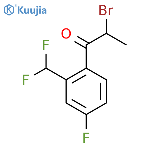 2-Bromo-4'-fluoro-2'-(difluoromethyl)propiophenone structure