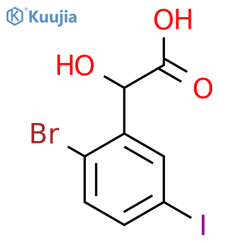 2-Bromo-5-iodomandelic acid structure