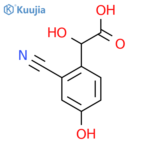 2-Cyano-4-hydroxymandelic acid structure