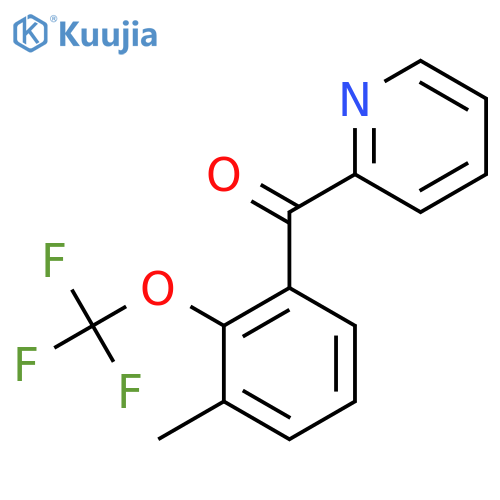 2-(3-Methyl-2-(trifluoromethoxy)benzoyl)pyridine structure