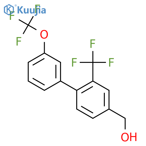 3'-(Trifluoromethoxy)-2-(trifluoromethyl)biphenyl-4-methanol structure