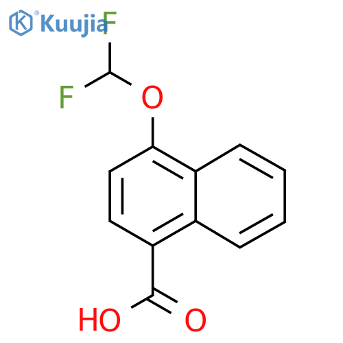 4-(Difluoromethoxy)-1-naphthoic acid structure