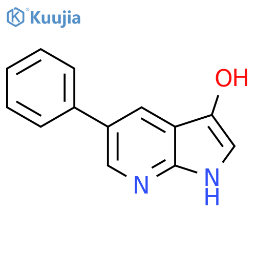 3-Hydroxy-5-phenyl-1H-pyrrolo[2,3-b]pyridine structure