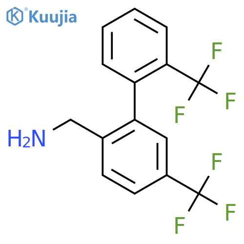 C-(5,2'-Bis(trifluoromethyl)biphenyl-2-yl)-methylamine structure