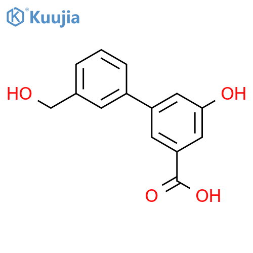 5-Hydroxy-3-(3-hydroxymethylphenyl)benzoic acid structure