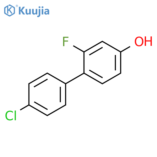 4-(4-Chlorophenyl)-3-fluorophenol structure