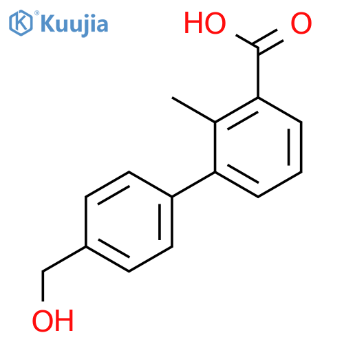 3-(4-Hydroxymethylphenyl)-2-methylbenzoic acid structure