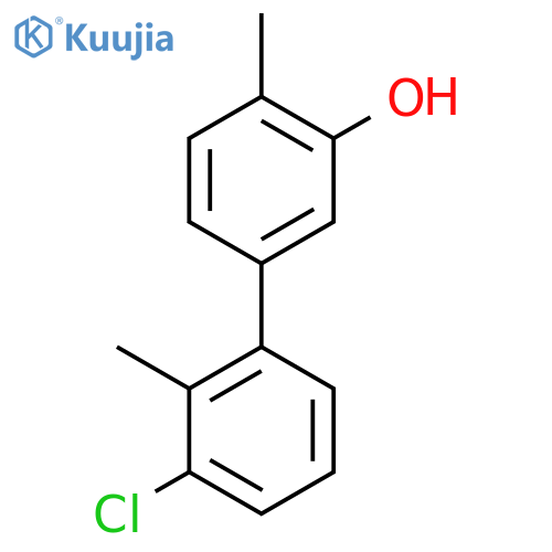 5-(3-Chloro-2-methylphenyl)-2-methylphenol structure