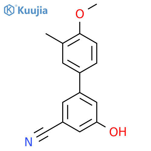 3-Cyano-5-(4-methoxy-3-methylphenyl)phenol structure
