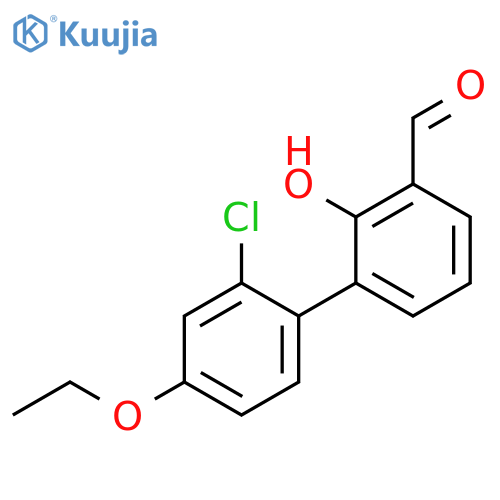 6-(2-Chloro-4-ethoxyphenyl)-2-formylphenol structure