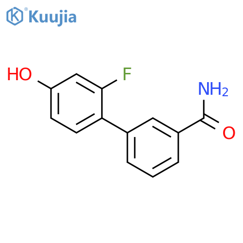4-(3-Aminocarbonylphenyl)-3-fluorophenol structure