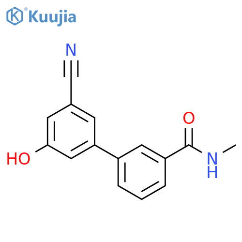 3-Cyano-5-[3-(N-methylaminocarbonyl)phenyl]phenol structure