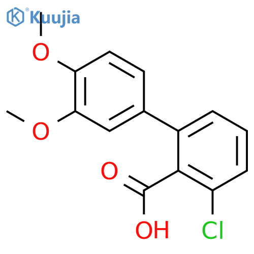 6-Chloro-2-(3,4-dimethoxyphenyl)benzoic acid structure