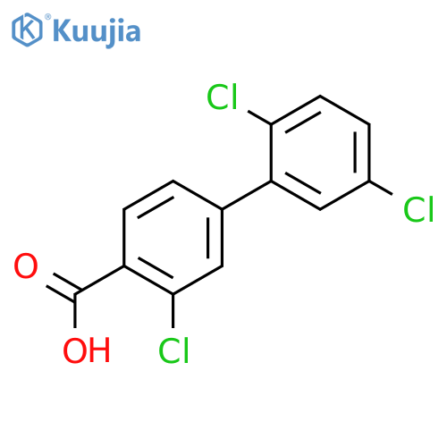 2-Chloro-4-(2,5-dichlorophenyl)benzoic acid structure