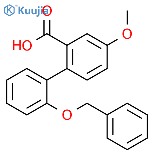 2-(2-Benzyloxyphenyl)-5-methoxybenzoic acid structure