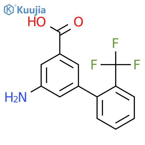 3-Amino-5-(2-trifluoromethylphenyl)benzoic acid structure