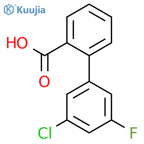 2-(3-Chloro-5-fluorophenyl)benzoic acid structure